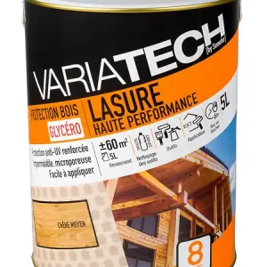 Lasure haute performance - Chêne moyen - 5L VARIATECH Produit De Marque