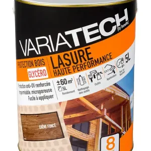 Offre Spéciale Lasure haute performance - Chêne foncé - 5L VARIATECH
