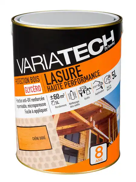 Commander Maintenant Lasure haute performance - Chêne doré - 5L VARIATECH