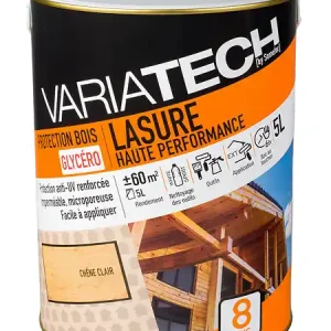 Lasure haute performance - Chêne clair - 5L VARIATECH Prix Cassé