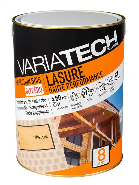 Lasure haute performance - Chêne clair - 5L VARIATECH Prix Cassé