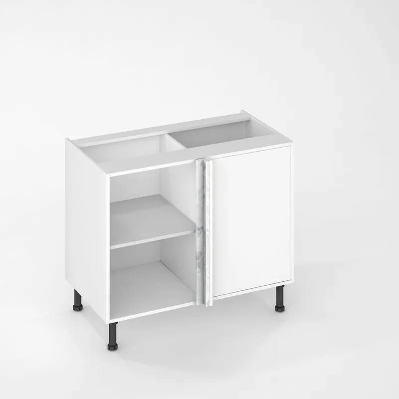 Jusqu'à Épuisement Des Stocks Fileur d‘angle pour meuble de cuisine Lotus nuvola mat 70 x 4,6 x 4,6 cm OFITRES