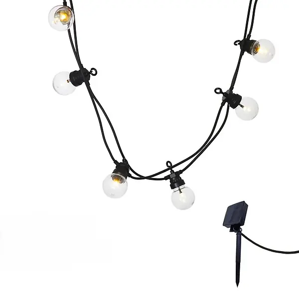 Nouvel Arrivage 2 Guirlandes solaires PARTY CLEAR SOLAR 10 globes 5.7M LUMISKY