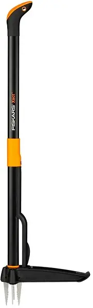 Désherbeur manuel Xact 4 dents - Acier inoxydable - 1 m FISKARS Offre Limitée