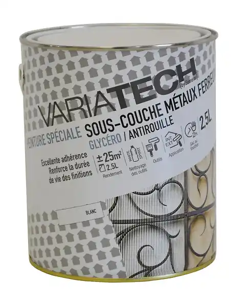 Sous-couche antirouille métaux ferreux - 2.5L VARIATECH Offre Spéciale