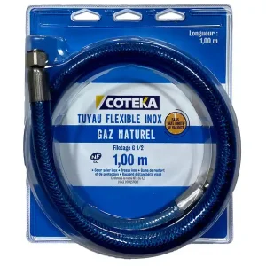Flexible gaz naturel 1m date illimitée COTEKA Satisfait Ou Remboursé