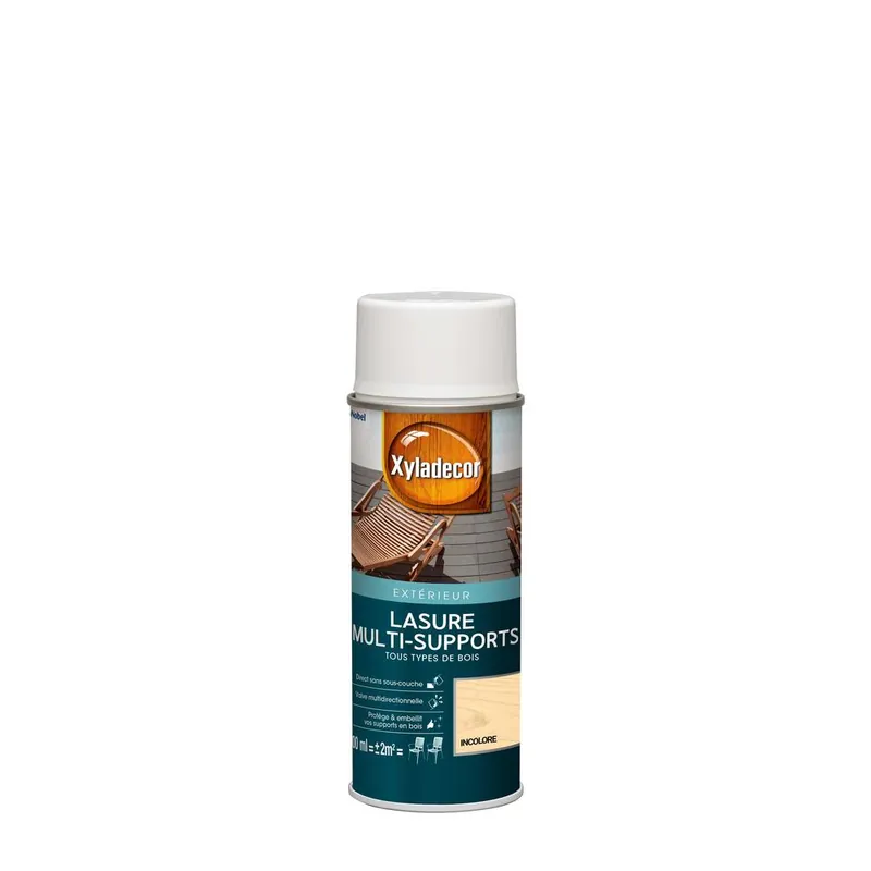 Aérosol lasure incolore mat 0,4L - XYLADECOR Expédié Aujourd'hui