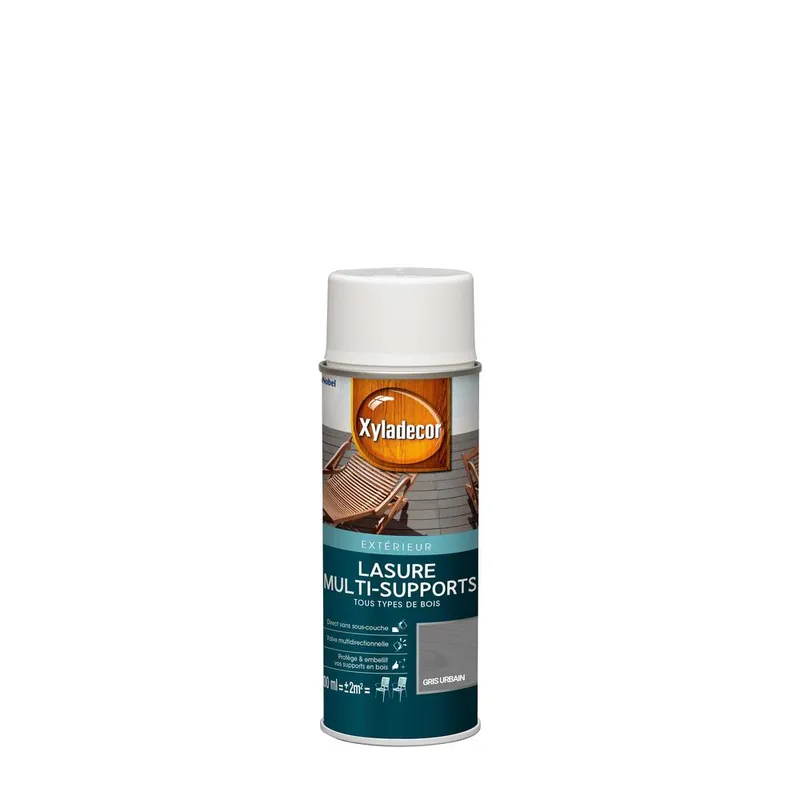 Aérosol lasure gris urbain 0,4L - XYLADECOR Solde