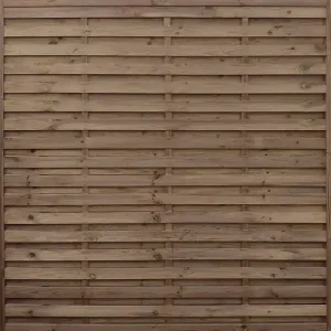 Panneau de clôture en pin NOA - Marron - 1800x1800mm CERLAND Paiement Sécurisé
