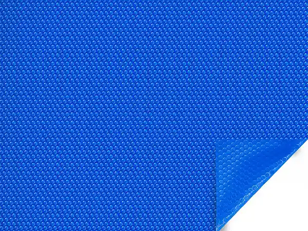 Achat Immédiat Bâche à bulles pour piscine Cordoue - 400 µ - bordée 1 coté - bleu HABITAT ET JARDIN