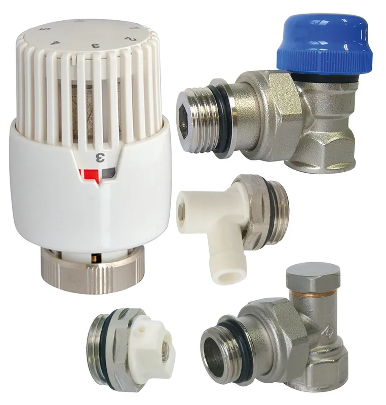 Kit de robinetterie de radiateur avec tête thermostatique à dilatation de liquide VT 0,56 SOMATHERM Commande En Gros