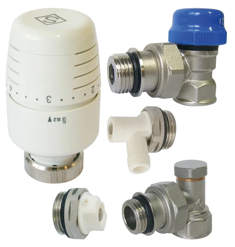 Kit de robinetterie de radiateur avec tête thermostatique haute performance à dilatation de liquide VT 0,38 SOMATHERM Marque