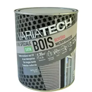 Bon Marché Peinture spéciale bois glycéro satin - Satellite - 2.5L VARIATECH