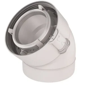 Promotion Saisonnière Coude 45° Rolux condensation 80/125 PPTL/PVC - UBBINK - 229500