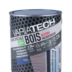 Peinture bois glycéro satin Ardoise 2.5L VARIATECH Petit Prix