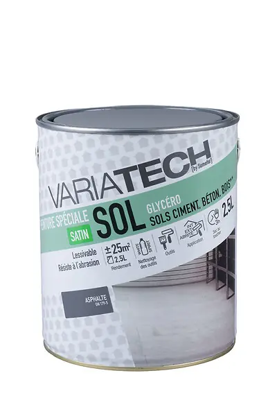 Commander Vite Peinture spéciale sol satin asphalte - 2.5L VARIATECH