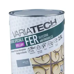 Dernière Chance Peinture antirouille glycéro brillant - 2.5L VARIATECH