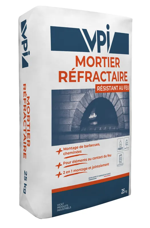 Mortier réfractaire 25 kg VPI Promotion Saisonnière