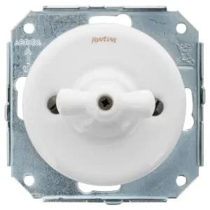 Meilleure Vente FONTINI - Va & Vient 10A et manette Porcelaine blanche Garby Colonial
