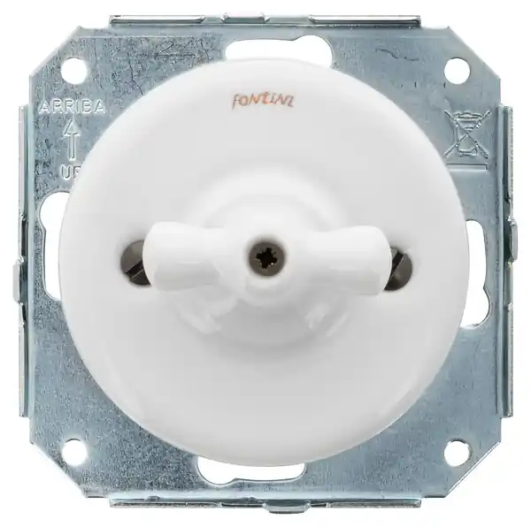 Meilleure Vente FONTINI - Va & Vient 10A et manette Porcelaine blanche Garby Colonial