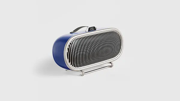Chauffage céramique Retro - Bleu - 1500W Authentique