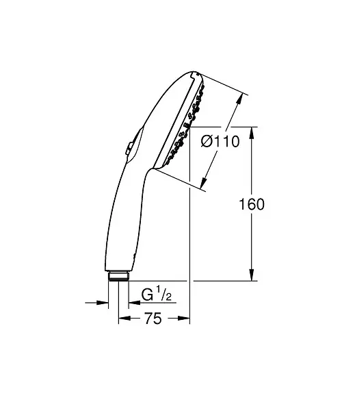 Douchette TEMPESTA 110 à 3 jets GROHE PROFESSIONAL 28419003 Satisfait Ou Remboursé