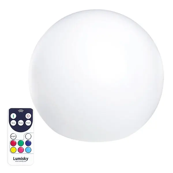 Boule lumineuse sans fil flottante BOBBY D30cm LUMISKY Promotion Saisonnière