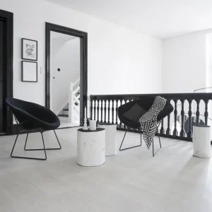 Populaire Sol PVC décor bois blanc jersey clear BOOSTER largeur fixe 4m - longueur au choix - GERFLOR