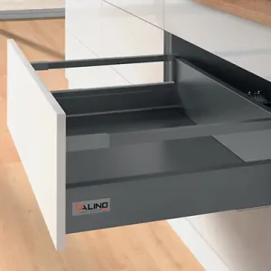 Authentique Tiroir casserolier à billes - Anthracite - L40cm VALINO