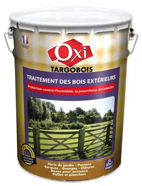 Soldes Protection bois extérieurs - Targobois - Brun foncé - 5L OXI