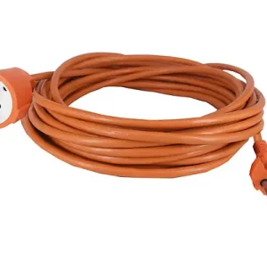 Rallonge électrique extérieure H05VV-F - Orange - 50 m GAO Nouvel Arrivage