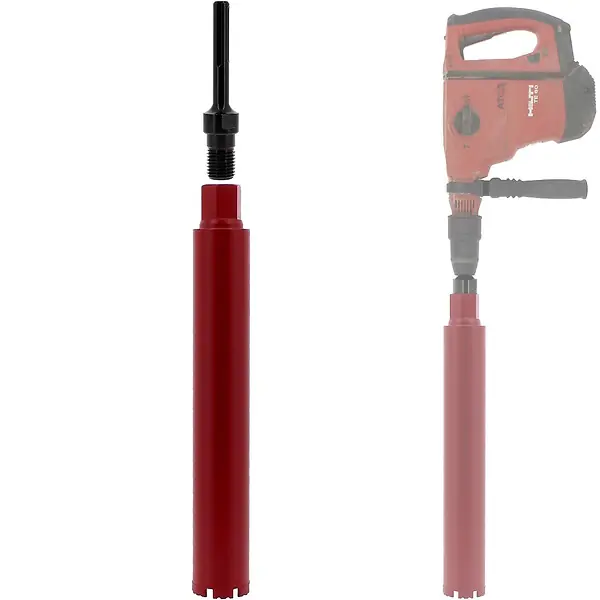 Satisfait Ou Remboursé Couronne diamant Ø 66 mm avec adaptateur pour perceuse et perforateur SDS-max GT MARKET
