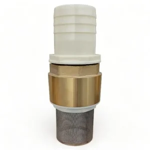 Clapet anti retour en laiton avec crépine et manchette, pour pompe - 3 pouces (80 mm) DUNSCH Must-Have