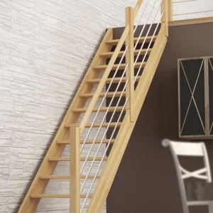 Usine Directe Escalier Nevada droit avec rampe SOGEM