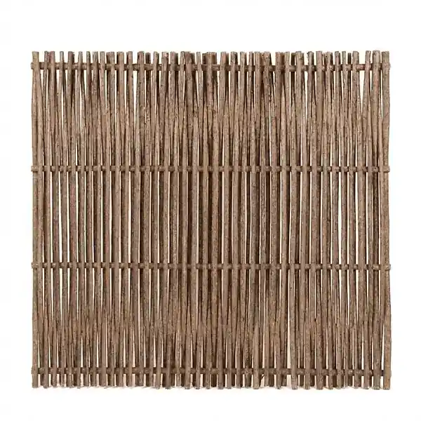 Panneau cloture noisetier en tressage vertical - H75 X L 180 cm ART GARDEN Bon Marché
