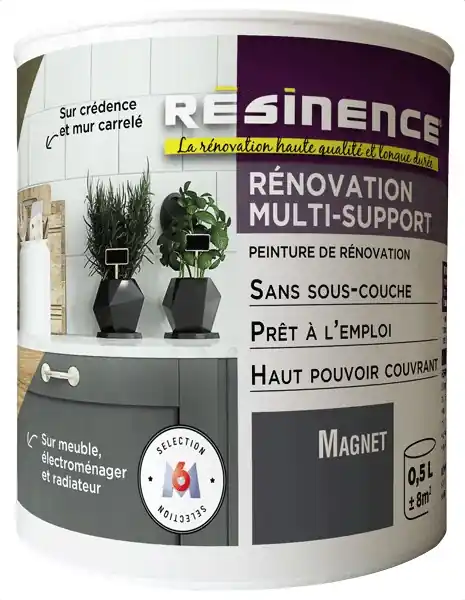 Marque Peinture Rénovation multi-supports magnet satin 500 ml RESINENCE