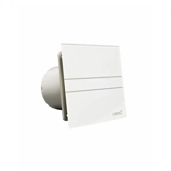 Bon Plan Cata E-100 G Aérateur extracteur d‘air simple flux, Fonction standard, Plaque avant en verre blanc (00900000)