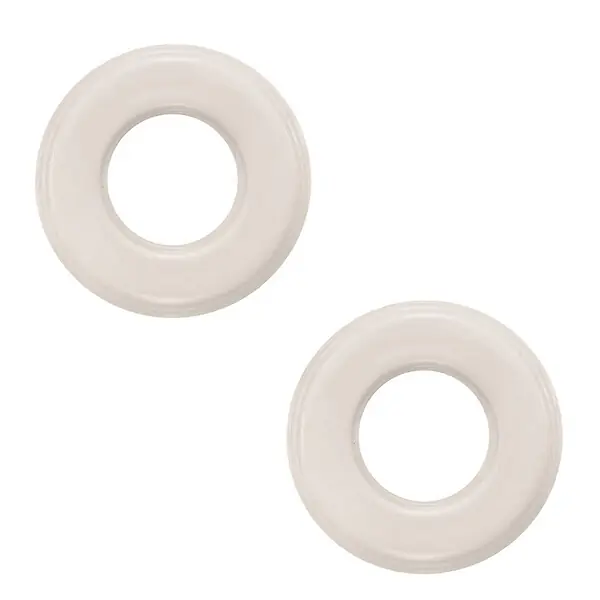 FONTINI Lot de 2 socles 1 poste porcelaine blanche Garby Colonial, plaques décoratives élégantes et résistantes Marque