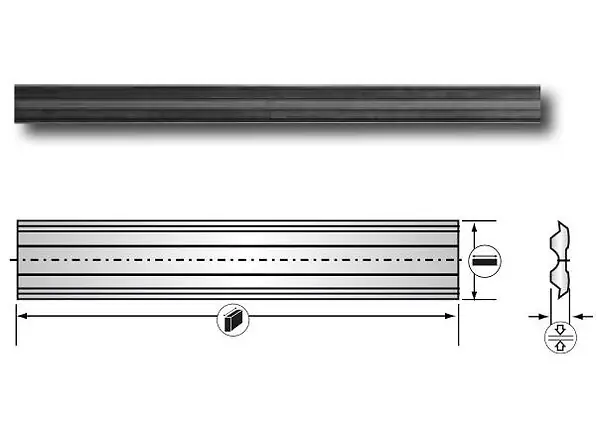 Fer Reversible Acier 640x10x2,3 Tersa Leman Satisfait Ou Remboursé