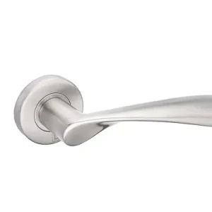 Béquille double sur rosace massive inox 4002 - HERACLES - B-INOX-BM02 Solde