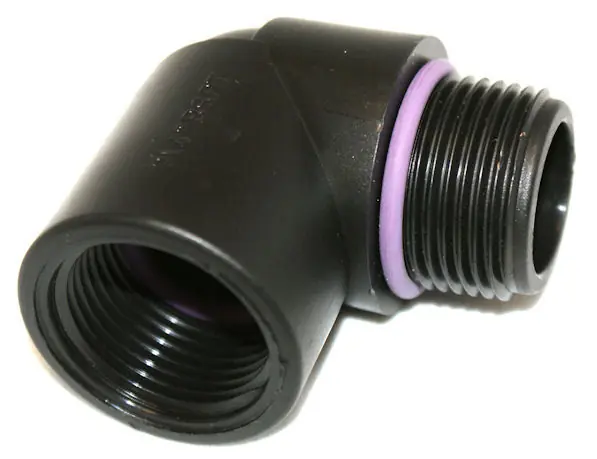 Coude polypropylène mâle/femelle 1" (26/34) Commander Vite