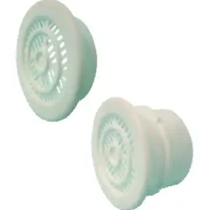 Grille d‘aération en PVC blanche contre-cloison longueur 25 mm AUTOGYRE Meilleure Vente
