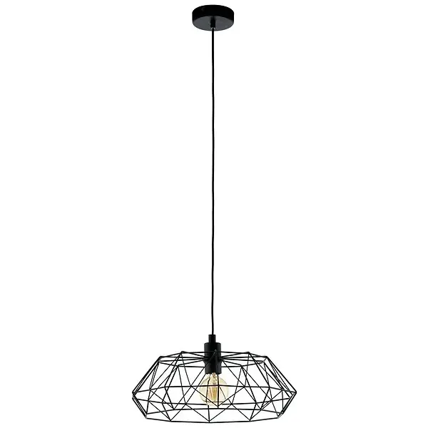 Offre Limitée Suspension Acier Carlton 2 Noir 60W EGLO