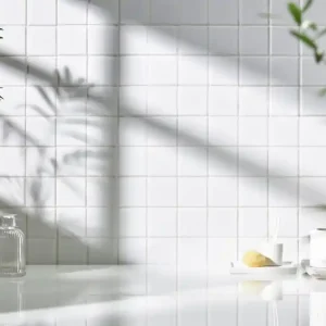 Populaire Faïence blanche murale intérieur ép 6,5 mm 15 x 15 cm paquet de 1 m² ELYSSA TRADING