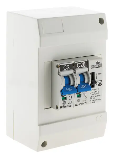 Coffret chauffe-eau Jour-Nuit - Blanc - 2 modules ZENITECH Pas Cher