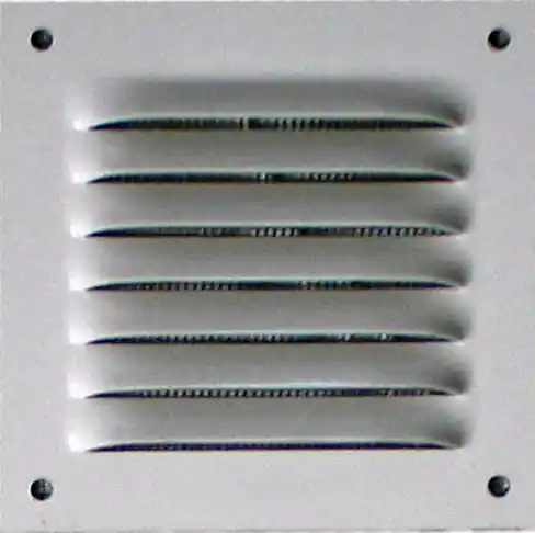 Usine Directe Grille d‘aération en métal aluminium blanc 140 x 190 mm avec moustiquaire AUTOGYRE