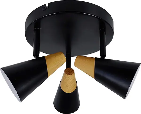 Applique murale 3 spots aluminium noir - E14 EASYLIGHT Acheter Direct
