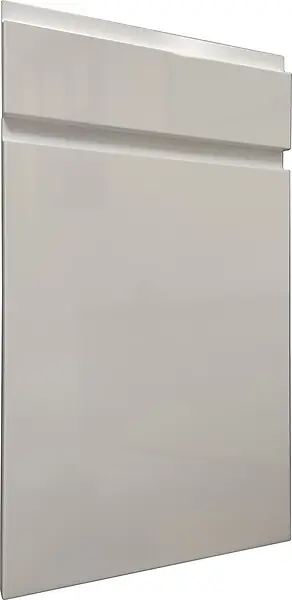 Porte avec tiroir de meuble de cuisine Platine - Droit - L40cm VALINO Prix Réduit