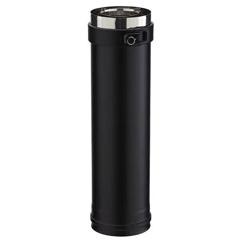Acheter Direct Elément droit 45 cm diamètre 80/130 mm noir PGI POUJOULAT