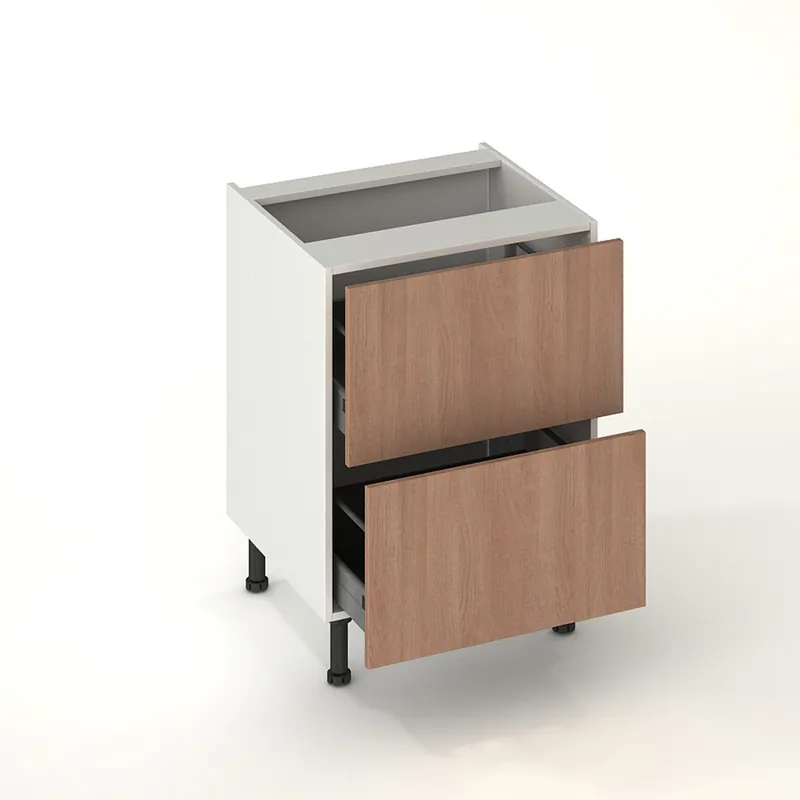 Meilleur Choix Façade de cuisine 2 casseroliers chêne naturel 60 cm pour meuble bas